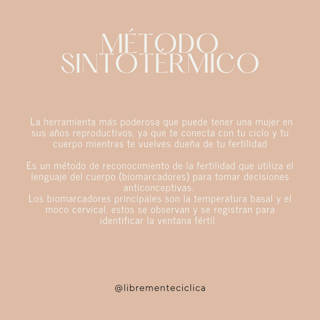 Método Sintotérmico Grupal 8 OCTUBRE