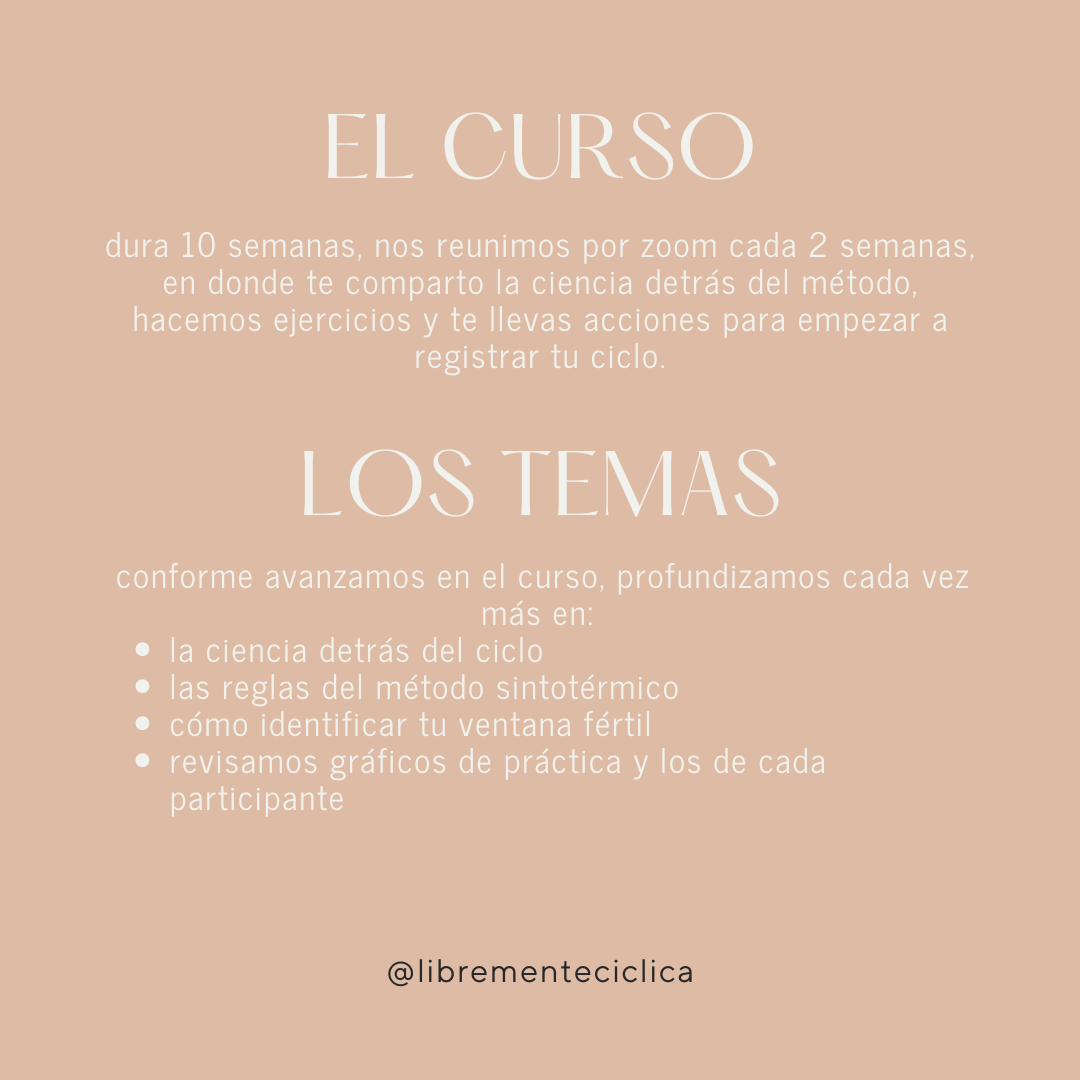 Método Sintotérmico Grupal 8 OCTUBRE